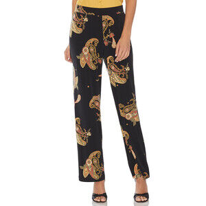 Vince Camuto Paisley Spice Knit Pants In Rich Black Size 3X $100